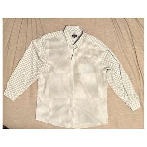 Mens Club Room four way stretch long sleeve button up shirt